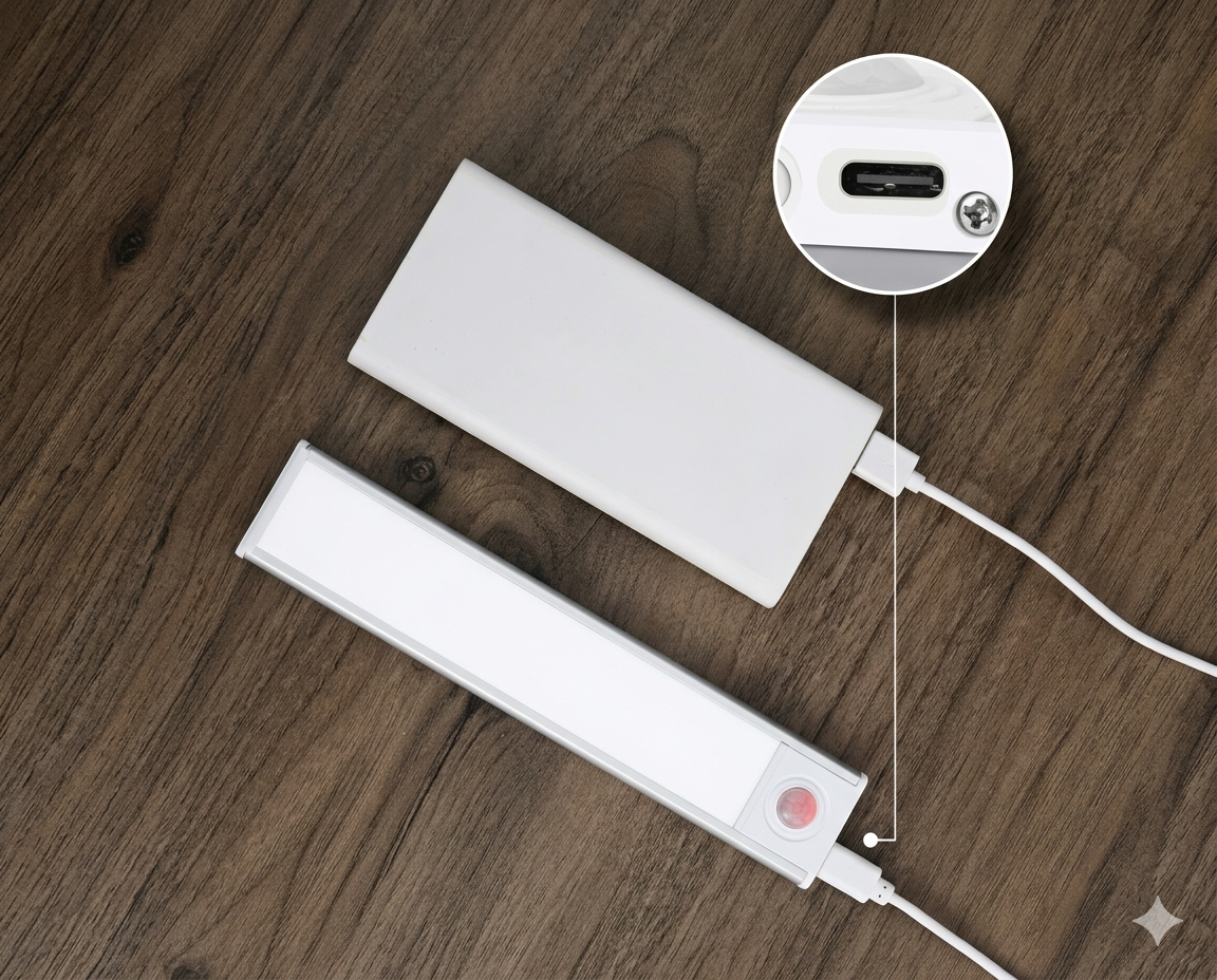 Rechargeable Motion Sensor LED Cabinet Light – 3 Color Modes