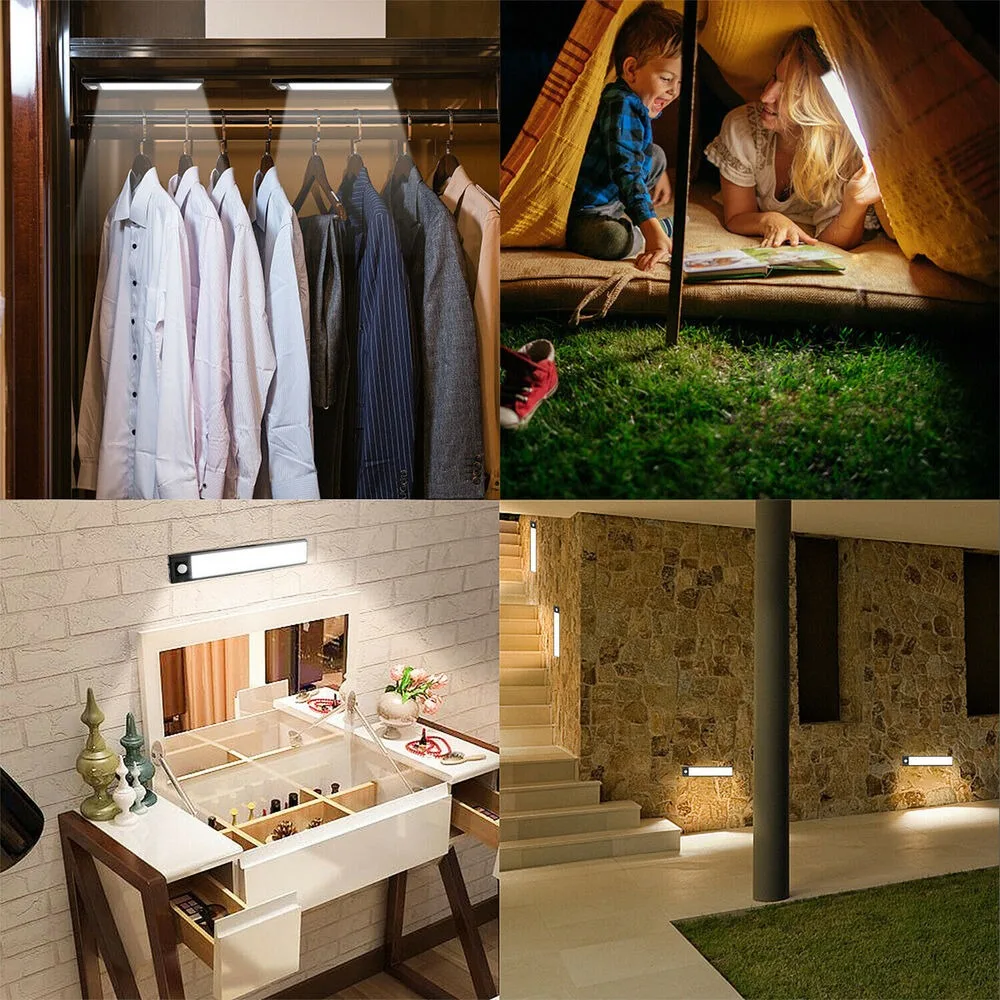 Rechargeable Motion Sensor LED Cabinet Light – 3 Color Modes